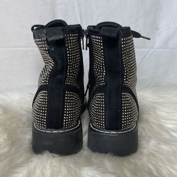 Madden Girl Kurrt-R Black Studded Booties Sz 7 - Picture 4 of 7